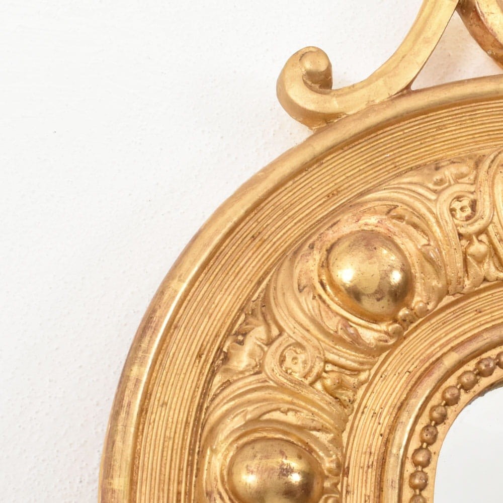 SPCP210 6a antique gold leaf mirror louis philippe